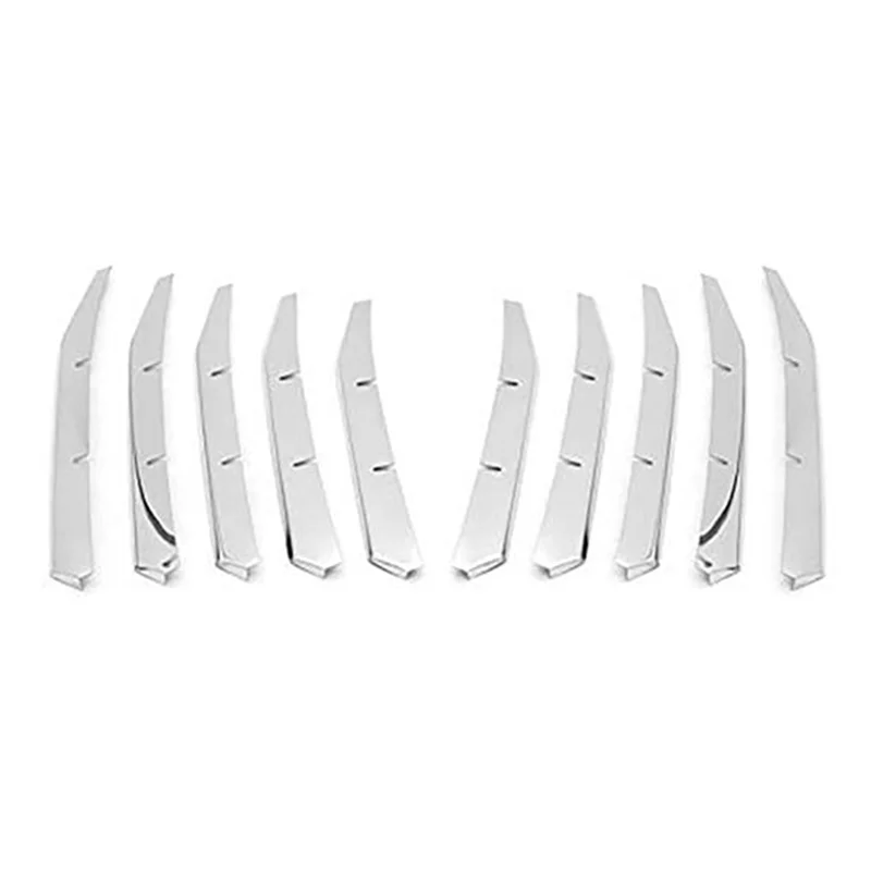 

10PCS Front Bottom Grille Grill Cove Grille Trim for Peugeot 3008 GT 2017 2018 2019 2020 5008 GT 2017-2020