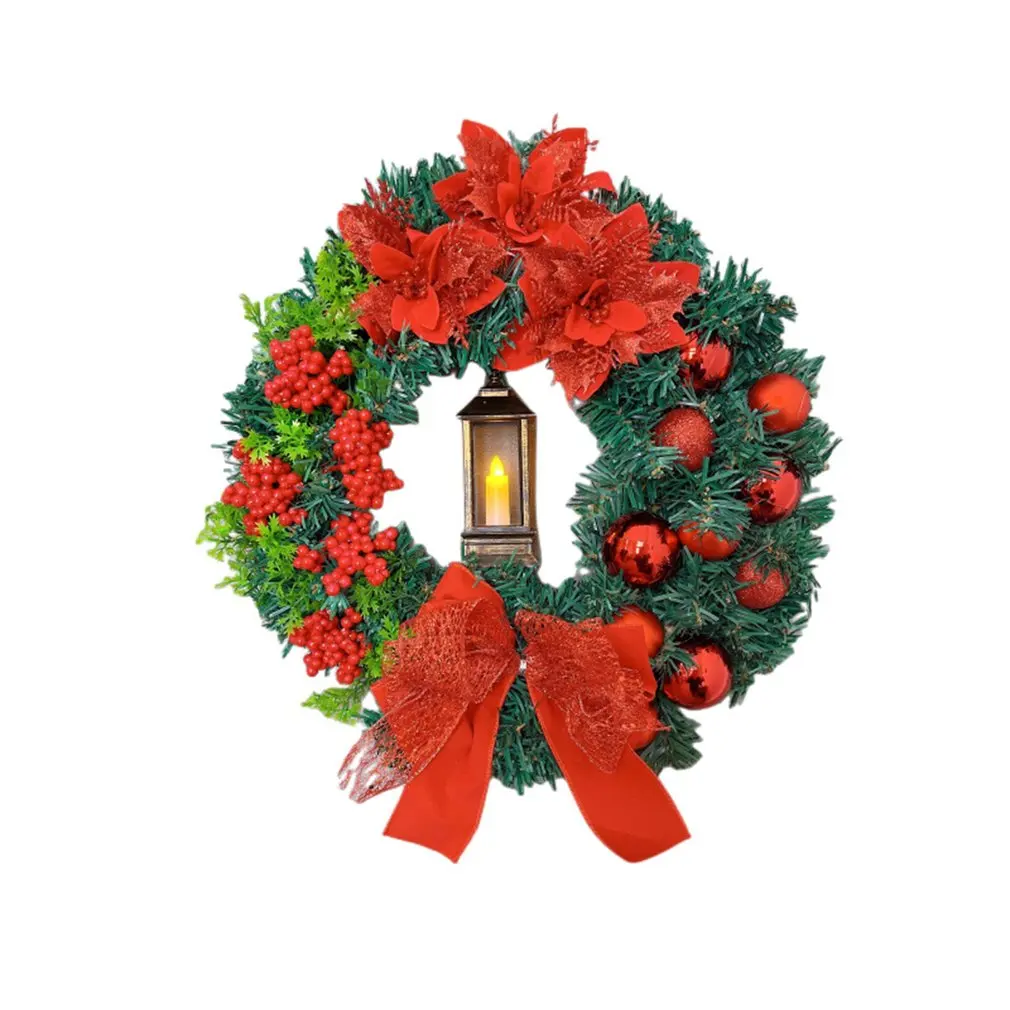 

Рождественское украшение 2023, гирлянды, венок из ротанга, Рождественский ротанговый баннер, 40 см светильник ка, Цветочная светильник вая полоса, украшение, Цветочный браслет