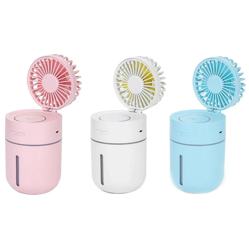 

Cool Mist Humidifier With Fan Rechargeable Quiet Ultrasonic Waterless Auto-Off For Bedroom Humidifier