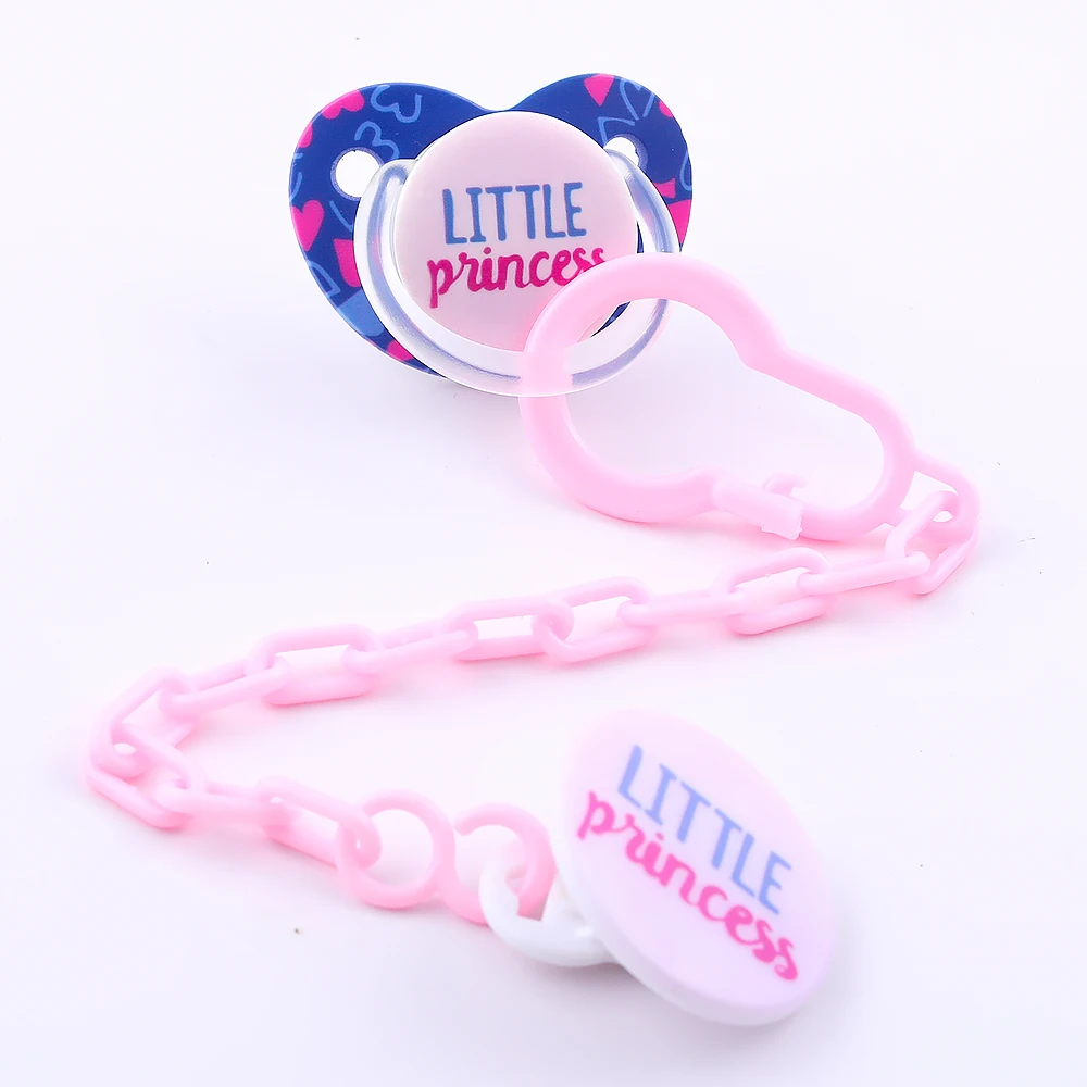

Adult pacifier With Chain Clips Cute Fashion Baby Shower Gift BPA Free Cartoon Pacifier Baby Stuff For Newborn Chupetes