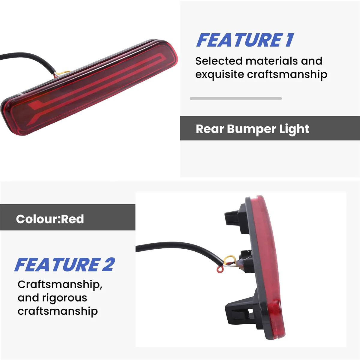 Автомобильный задний тормозной бампер отражатель задняя противотуманная модель