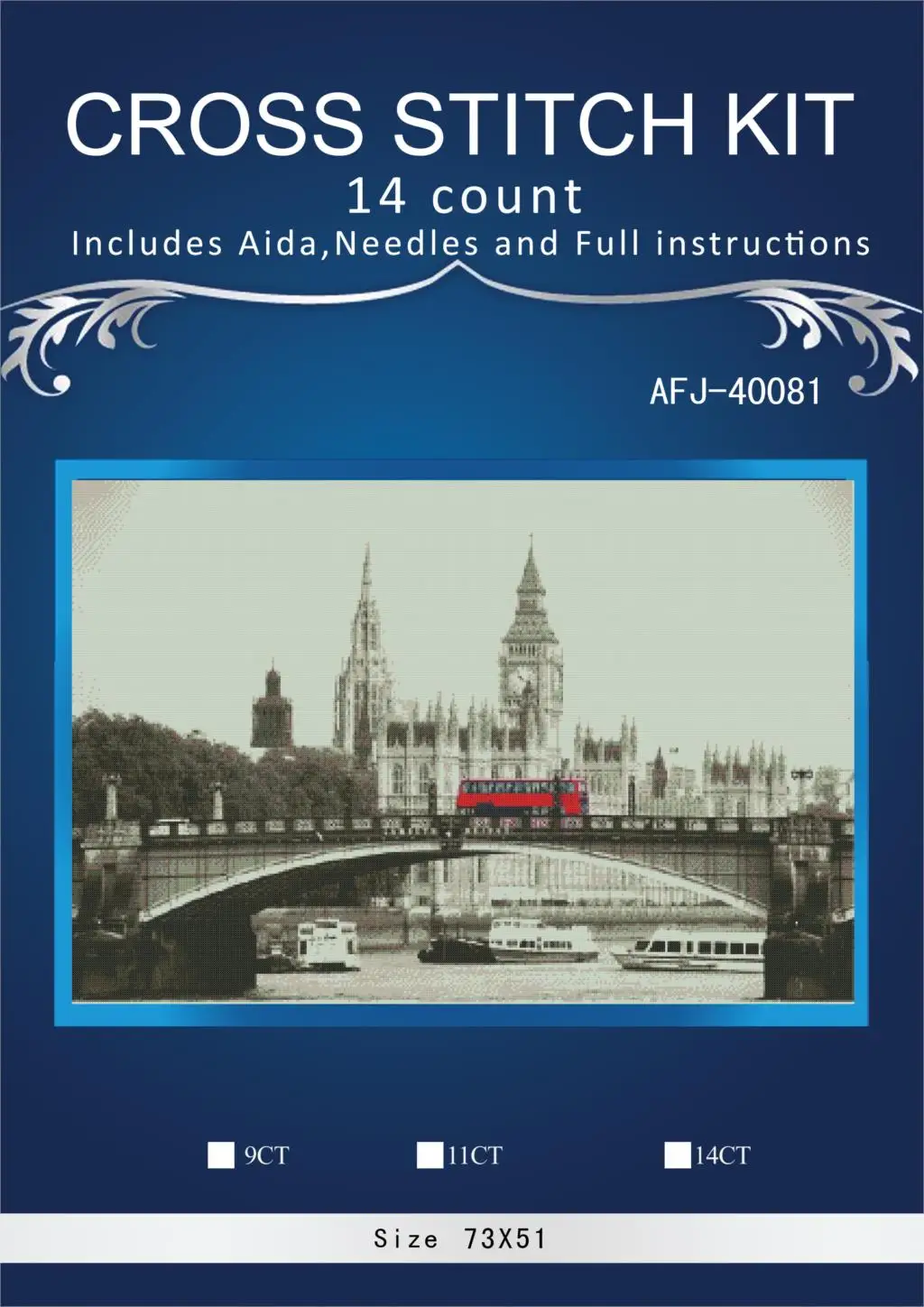 Oneroom английский мост ландшафт искусство 14 карат непечатный DMC качественные