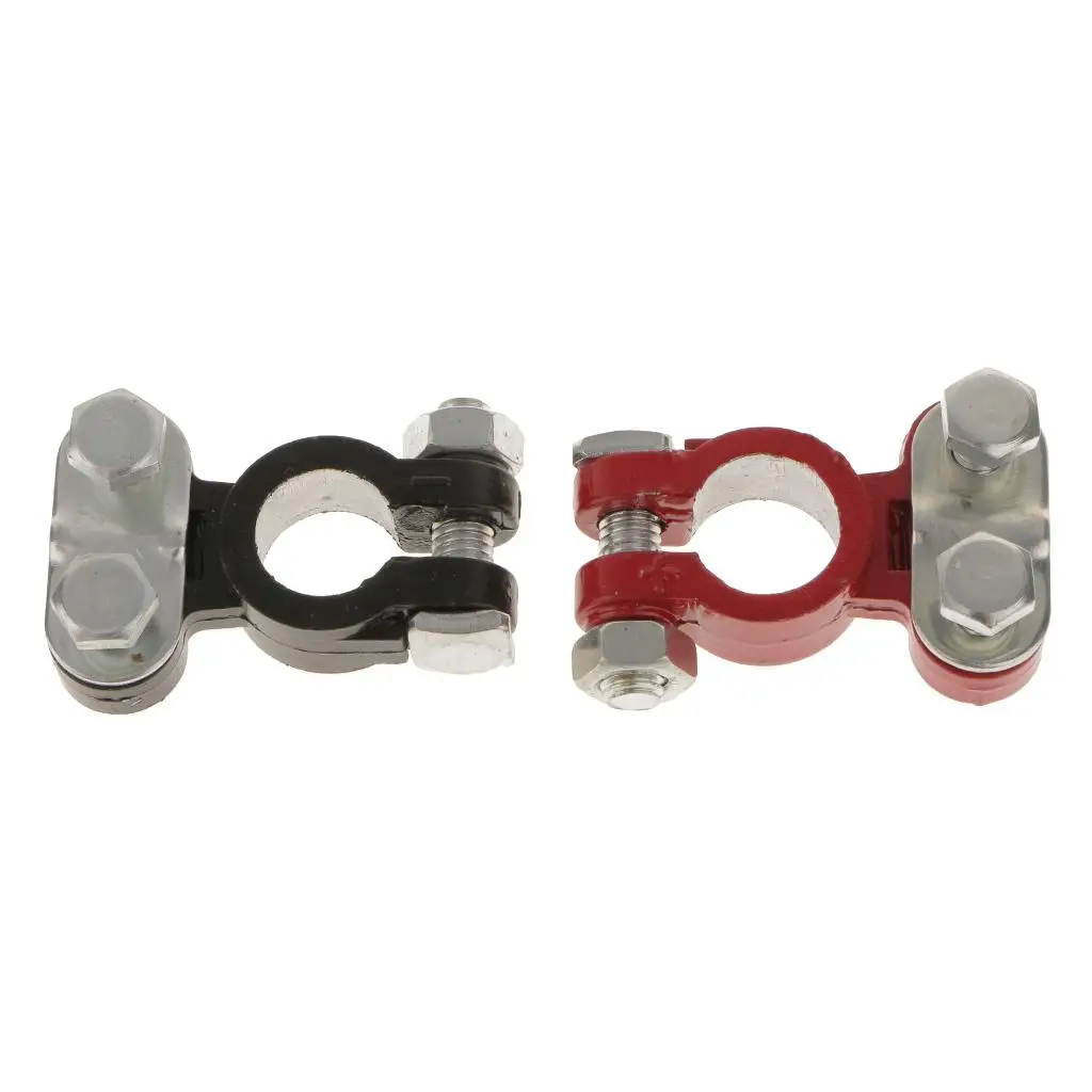 

2Pcs Alloy Positive & Nagative Car Battery Terminal Clamp Clips Connector