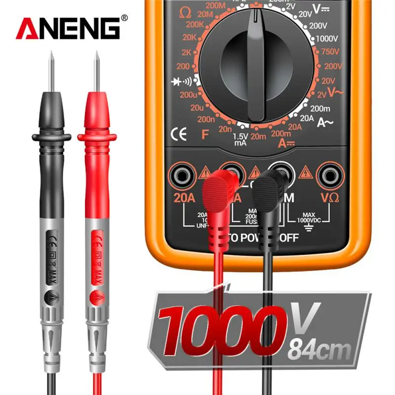 

DT9205A-12 цифровой мультиметр AC/DC тестер транзисторов Электрический NCV тестер Профессиональный аналоговый мультиметр