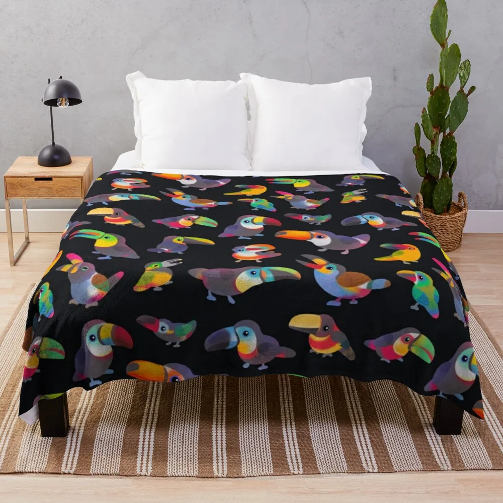 

Toucan Throw Blanket Custom Blanket Warm Blanket Softest Blanket