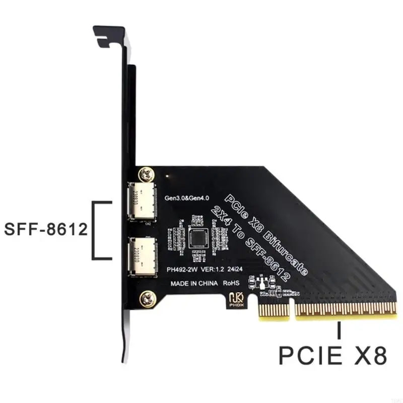 T8WC Advanced PCIExpress — 2-портовая плата адаптера расширения Oculink SFF 8611