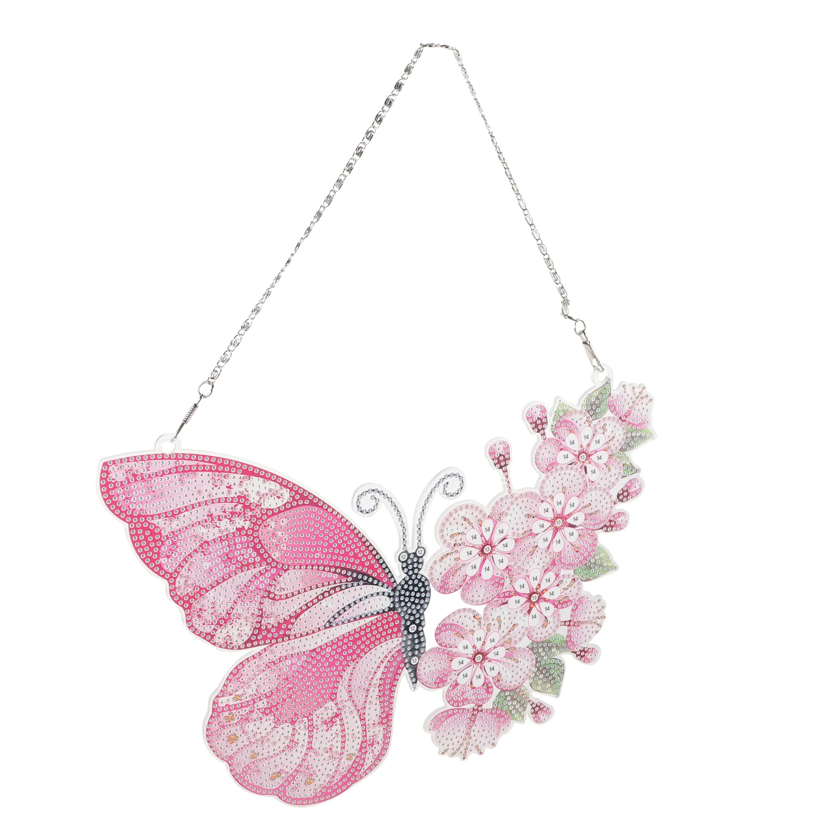 

Crafts Adults Accessories Decorate Supplies Butterfly Diamond Drawing Pvc Keychains DIY Picture