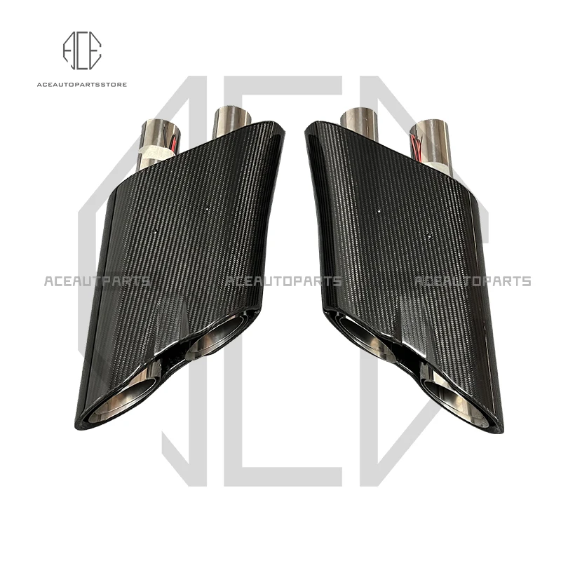 G900 Rocket Style Сухое углеродное волокно для светящейся выхлопной крышки Mercedes Benz G Class