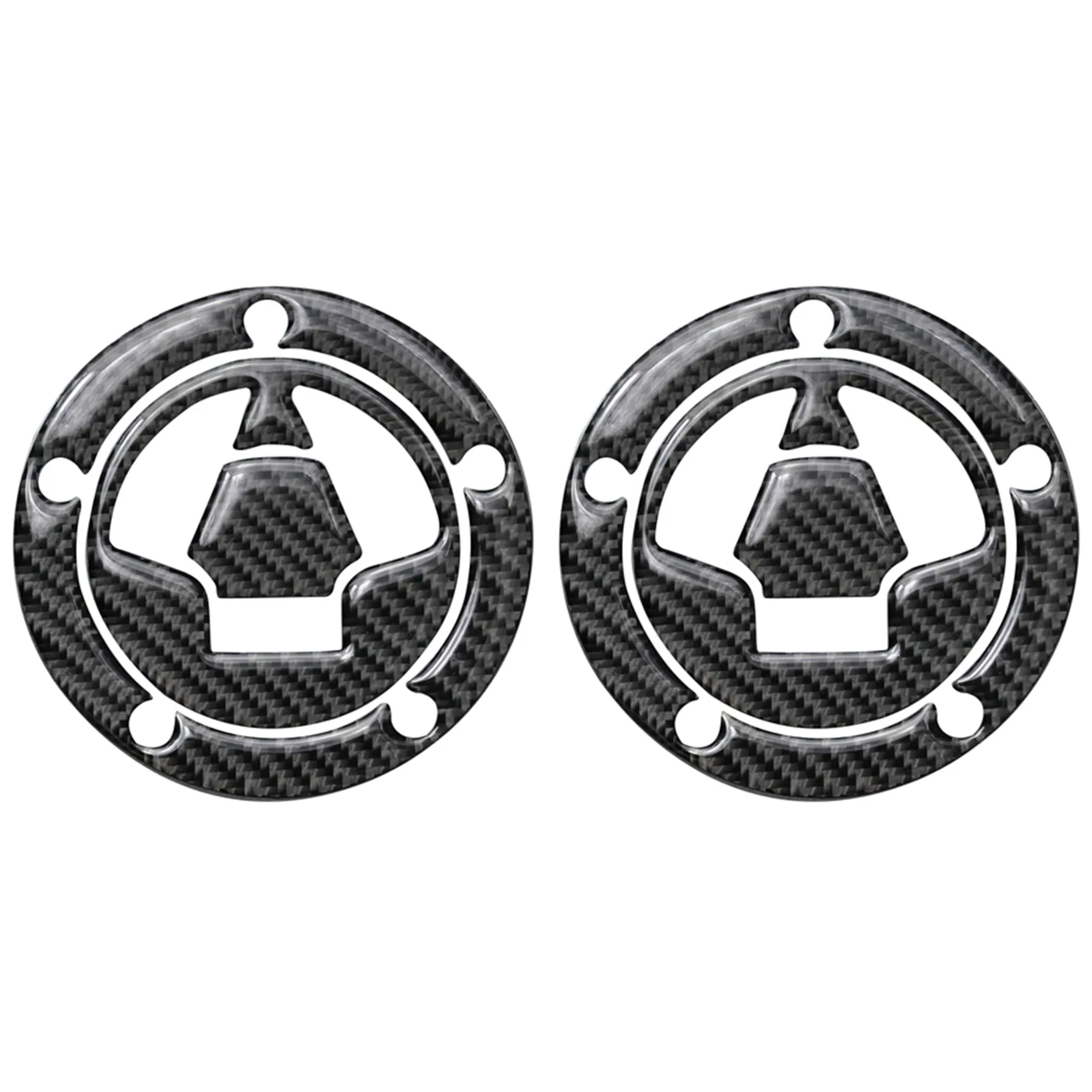 

2X Carbon Fiber Fuel Gas Oil Cap Tank Pad Tankpad Protector Sticker for Ninja ZX6R ZX10R Z1000 Z1000SX Z800 Z750 Z650