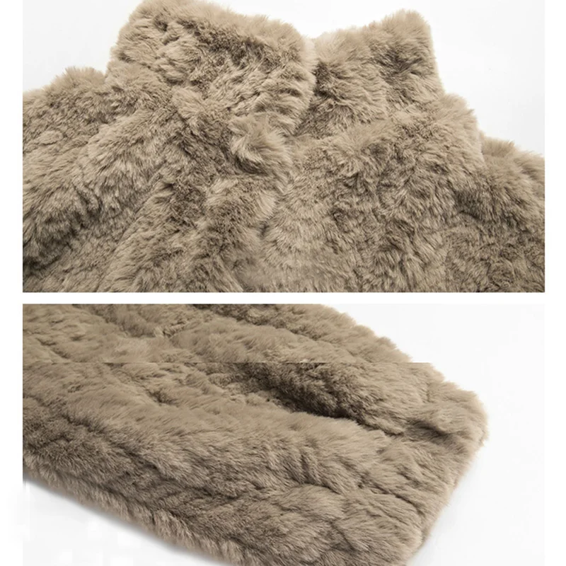 Stand-up Collar  Fur Jacket Thick Korean Warm Long Sleeve Faux Fur Coat  Winter Clothes Women 2022 Fashion Coats  Fluffy Jacket