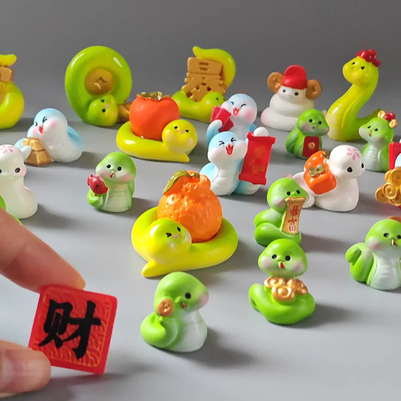 6~16 шт. Рождественская новогодняя фигурка змеи сделай сам домашний декор комнаты