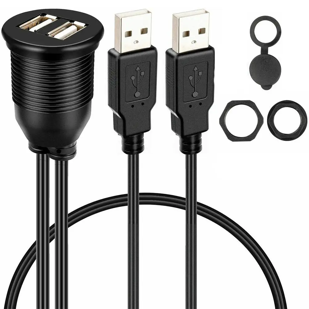Двойной порт USB3.0 панель для передачи данных удлинитель приборной панели