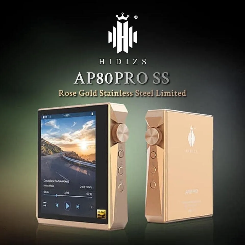 

Hidizs AP80 Pro Music Player-Rose Gold Stainless Steel VersionHidizs dual ESS921 MP3 Bluetooth Music Player With Touch Screen Hi