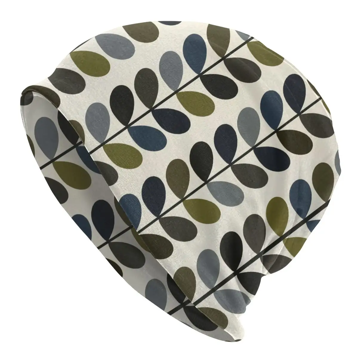 

Модная Шапка-бини Orla Kiely среднего века, вязаные шапки для мужчин и женщин, унисекс, для взрослых, скандинавские теплые зимние шапочки, облегающие шапки, Кепка