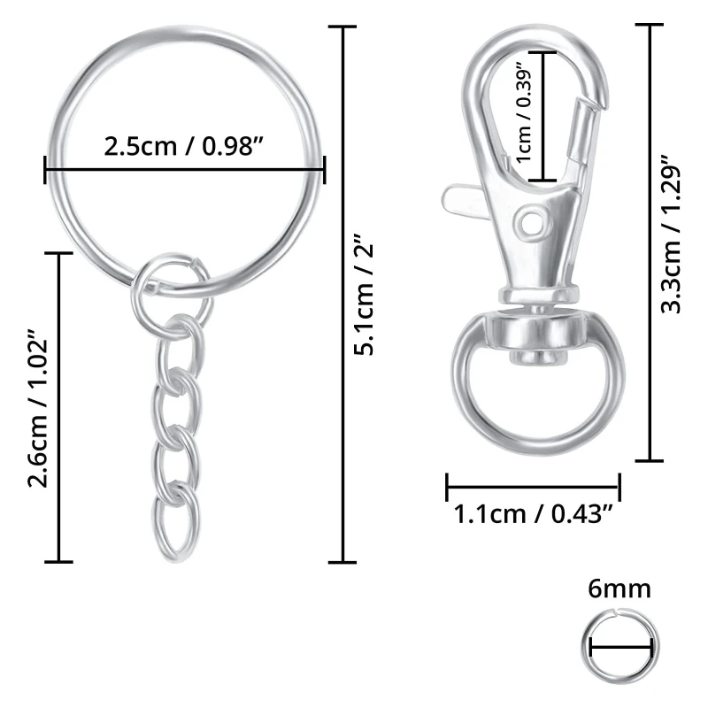 

69HB 180 шт. Пряжка для ювелирных изделий с открытым соединительным кольцом застежка-карабин металлическая застежка для браслета ожерелья зас...
