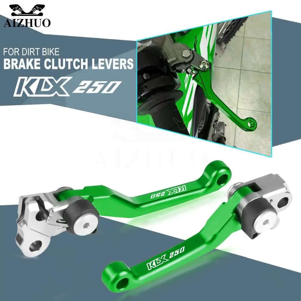 

KLX250 DTRACKER 2008-2016 2009 Motocross Pivot Handle Lever Dirt Bike Brake Clutch Levers For Kawasaki KLX 250 2015 2014 2013 12