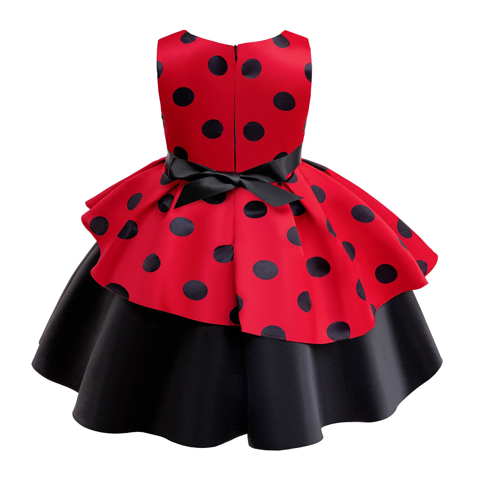 Красное/зеленое рождественское платье для девочек элегантное принцессы костюм с