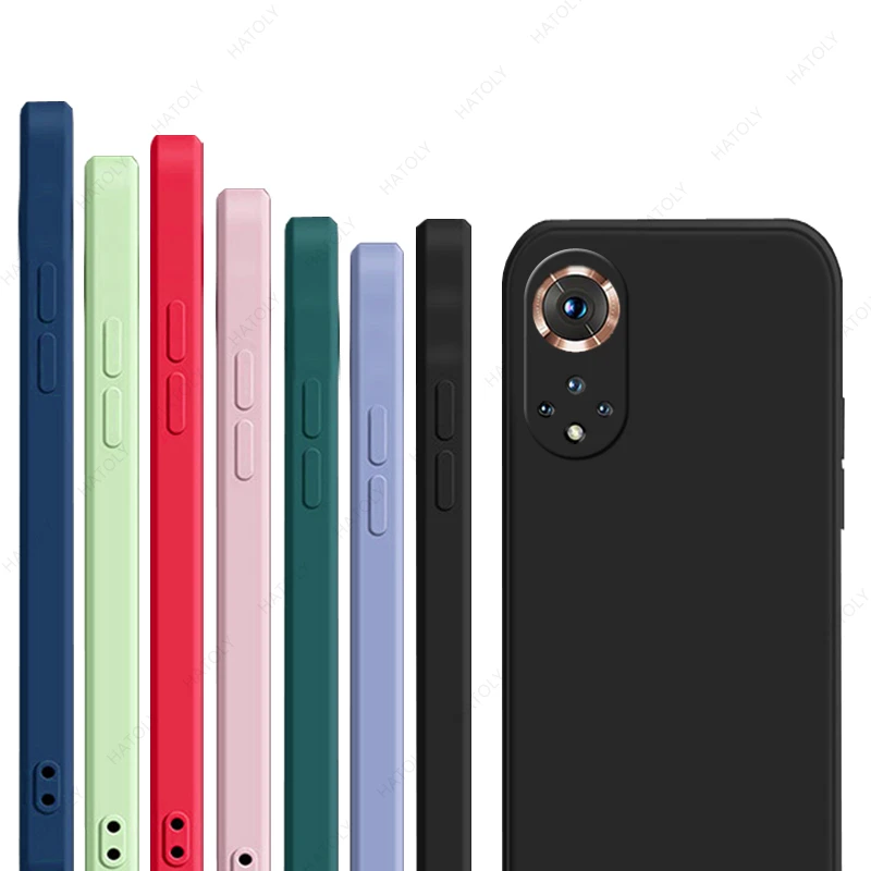 

Case For Honor 50 Cover for Honor 50 Lite Pro 10X Lite V40 Play 5T 20 20i 20e 30s 30i 30 Pro Liquid Silicone Bumper Phone Case
