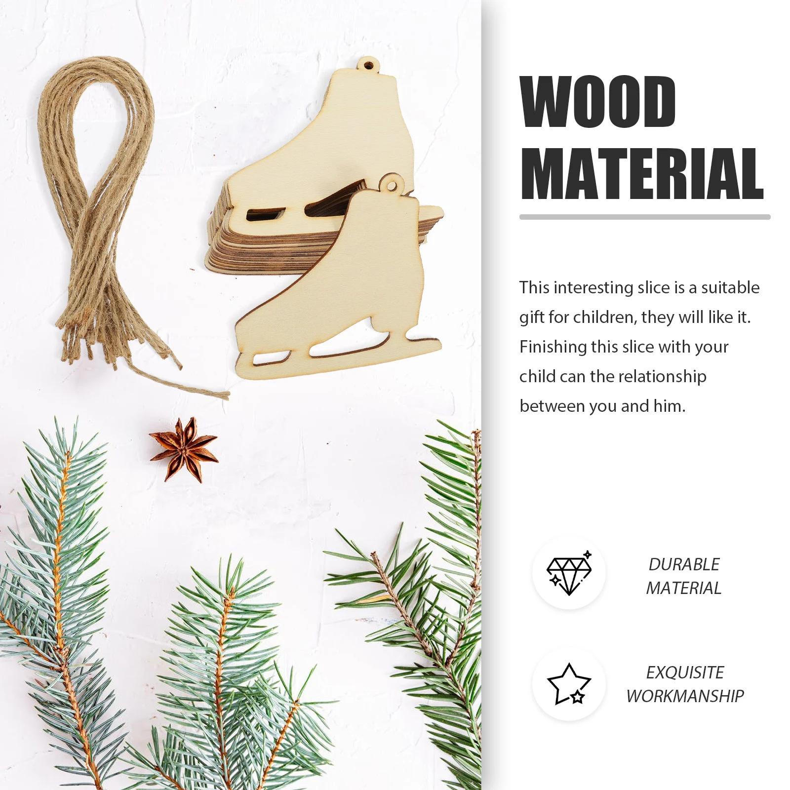 20 комплектов рождественских украшений праздничное ремесло декор для коньков