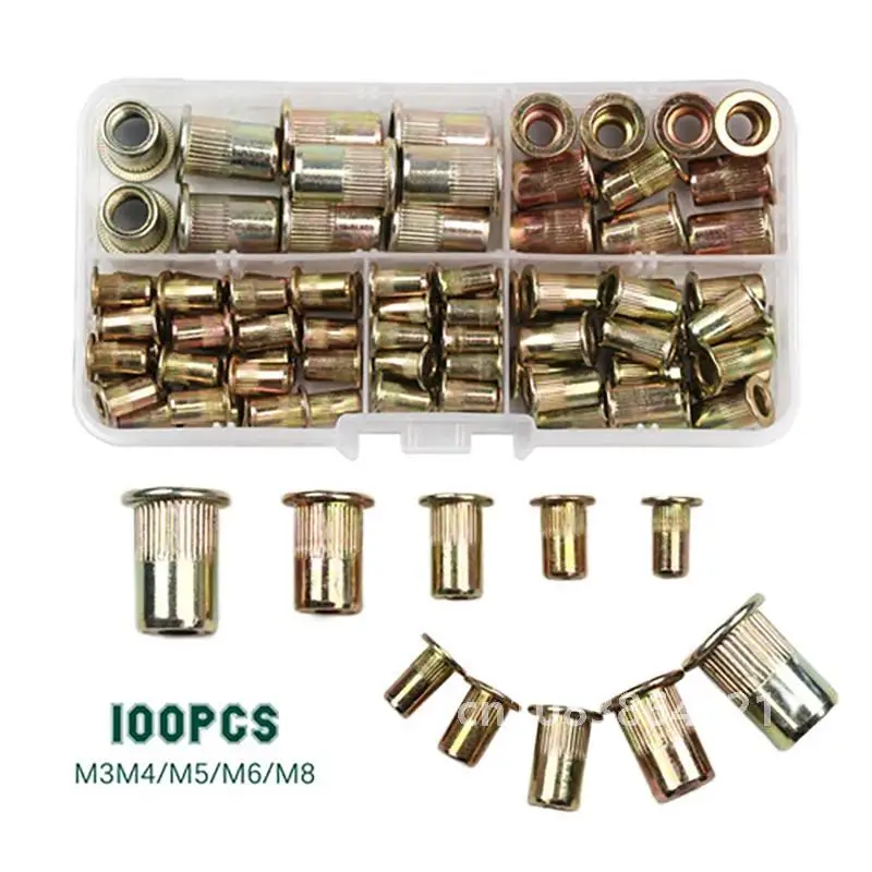 1 шт./100 шт. заклепка-гайка с ручной резьбой заклепки-гайки пистолет BT606 M3 M4 M5 M6 M8