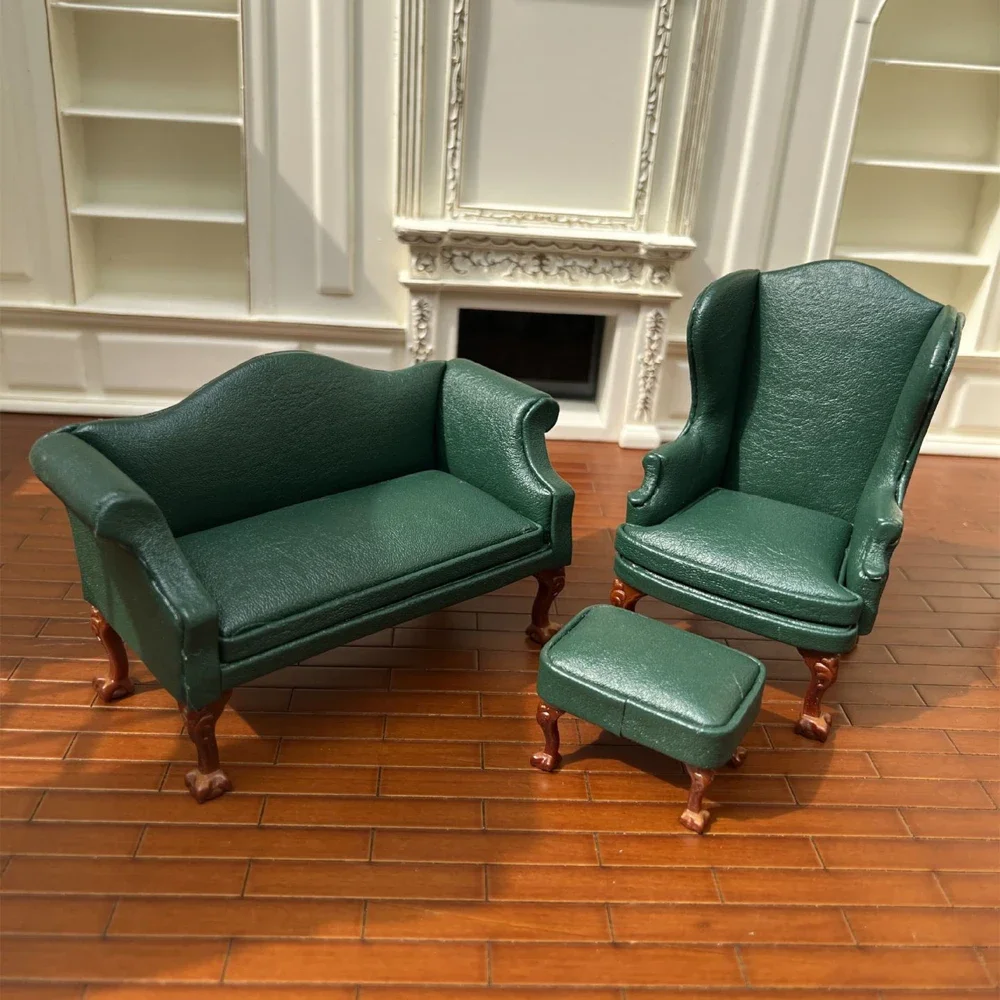 Бутик 1:12 Кукольный домик Мини-мебель Модель Подарок Одиночный двойной кожаный