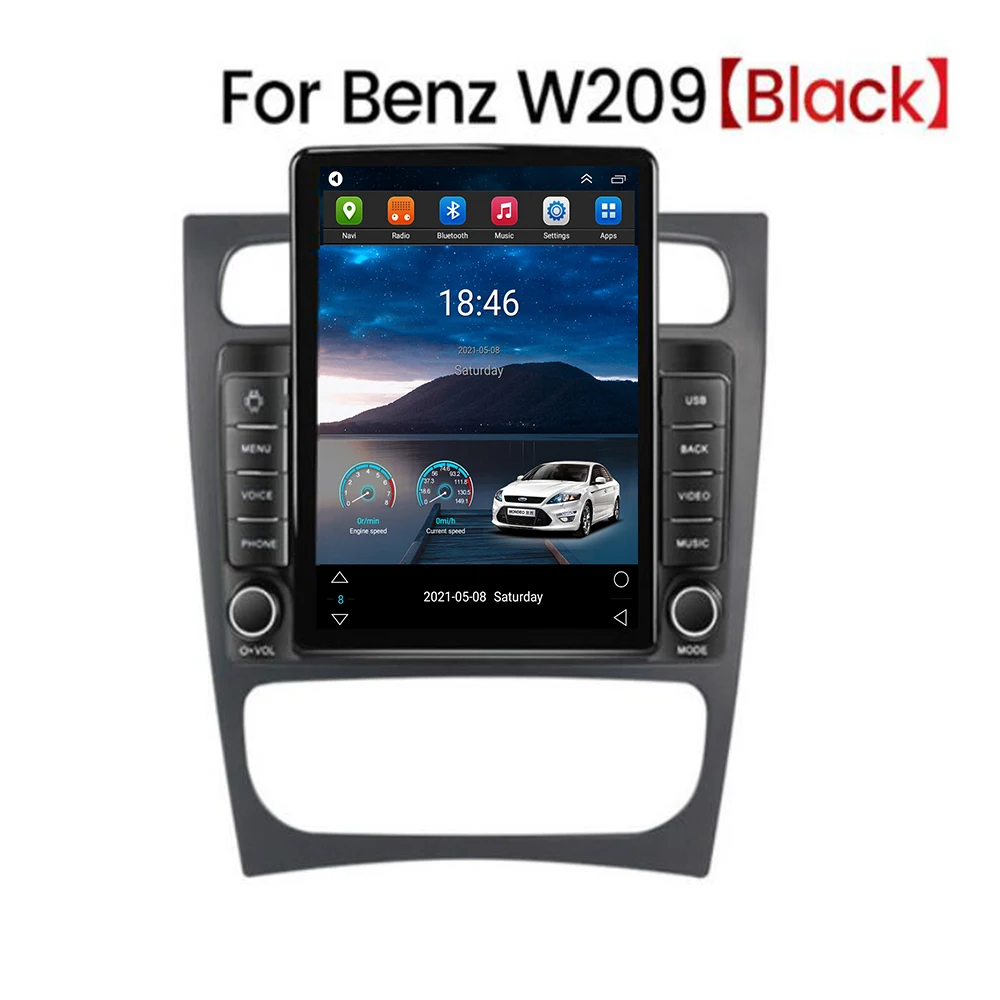 

Android 12 Carplay For Tesla Vertical Car Radio Video Stereo Player For Mercedes Benz C Class CLK Class S203 W203 W209 A209 GPS