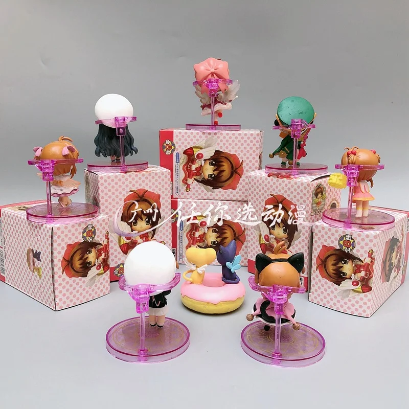 8 шт./компл. японские аниме-карты каптор Сакура милые фигурки игрушки мультяшная