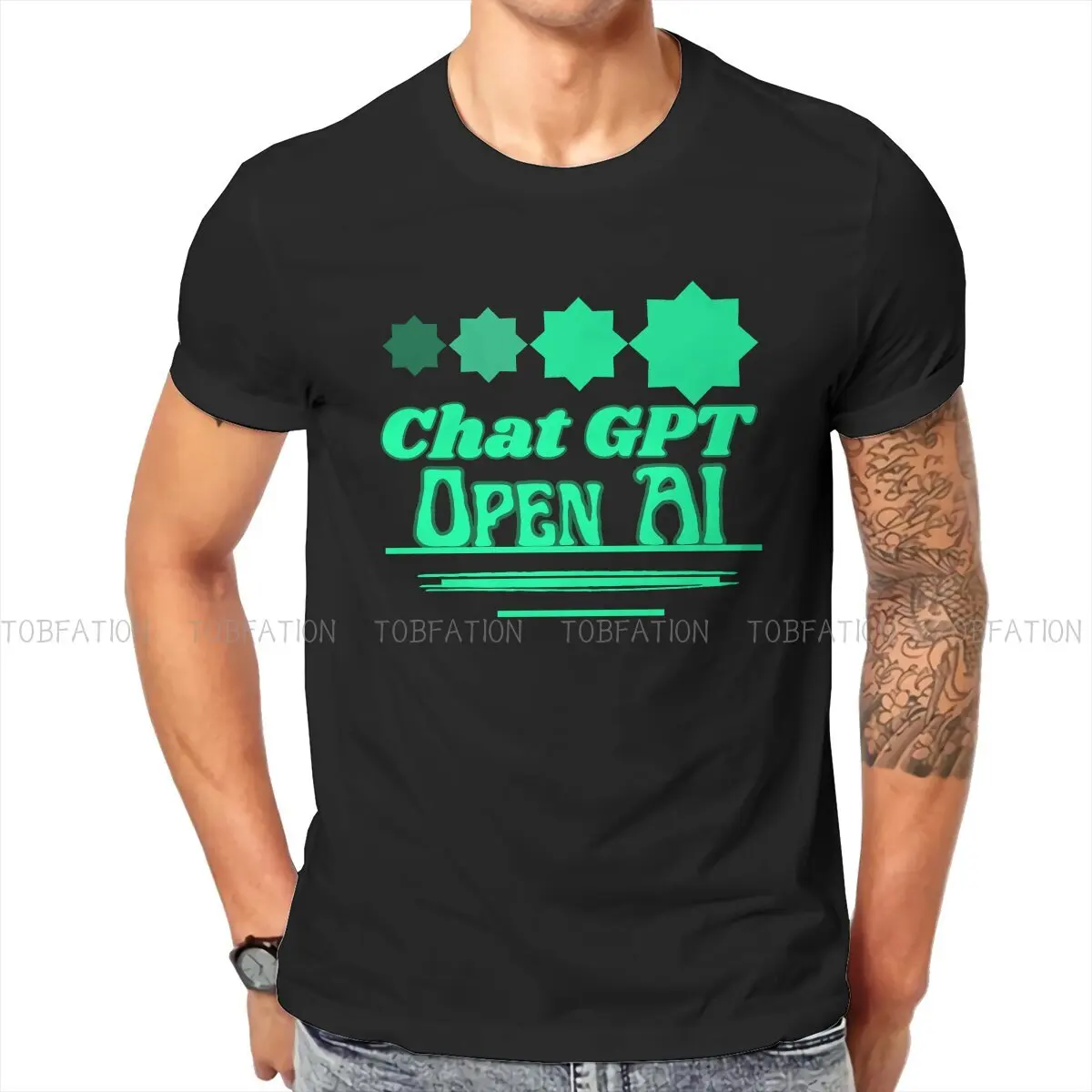 

ChatGPT Man TShirt Open AI Typography Fashion Polyester T Shirt Graphic Sweatshirts New Trend