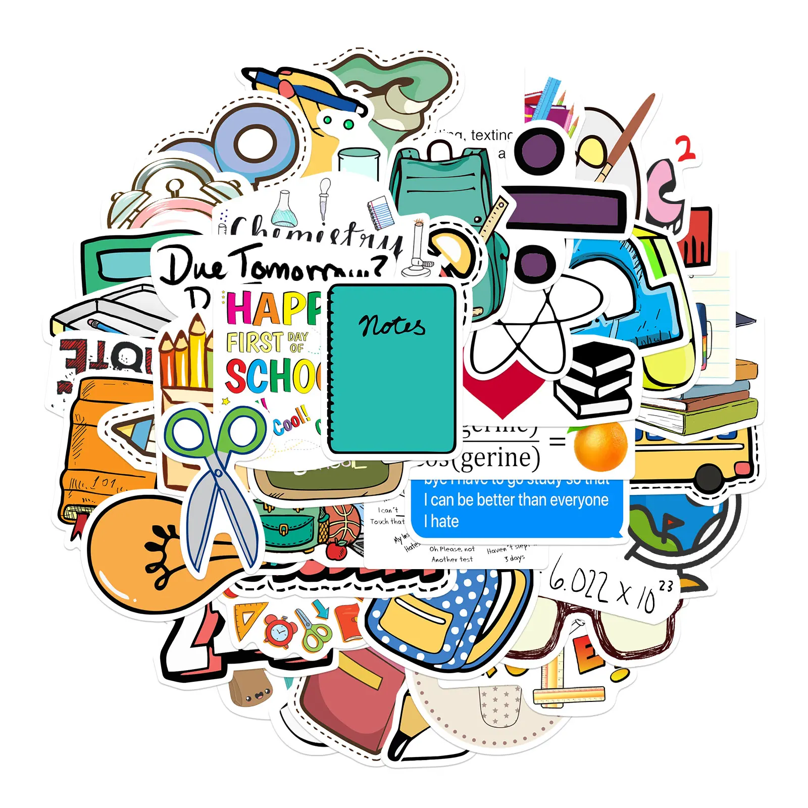 

25/50PCS Graffiti Waterproof School Supplies Cartoon Stickers DIY Decorative Bicycle Phone Case