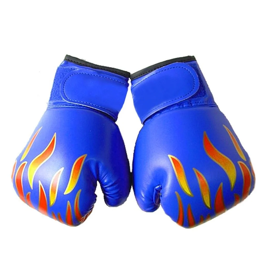 2pc Kids Children Boxing Gloves Professional Flame Mesh Breathable Train Glove Professional child Breathable Sparring mma Glove