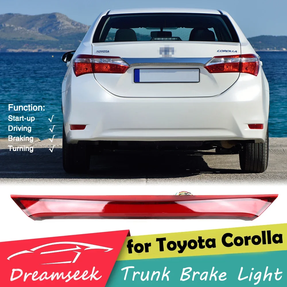 

Светодиодный стоп-сигнал багажника для Toyota Corolla EURO версия 2014 2015 2016 2017 2018, задний фонарь с динамическим последовательным указателем поворота