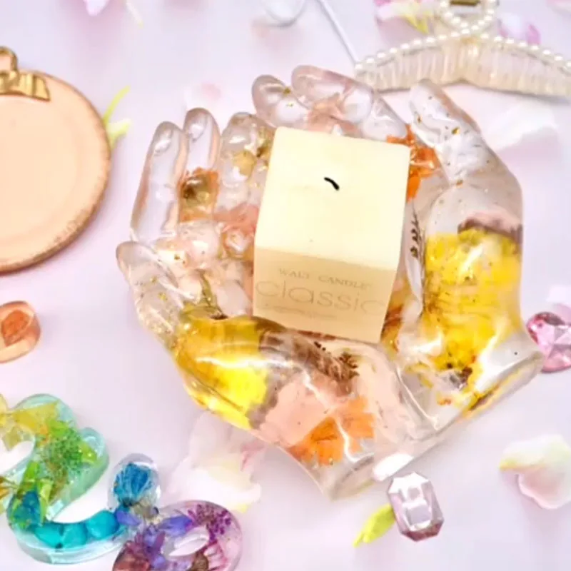 

Resin Mold Silicone Molds for DIY Crystal Epoxy Resin Hands Hand Storage Box