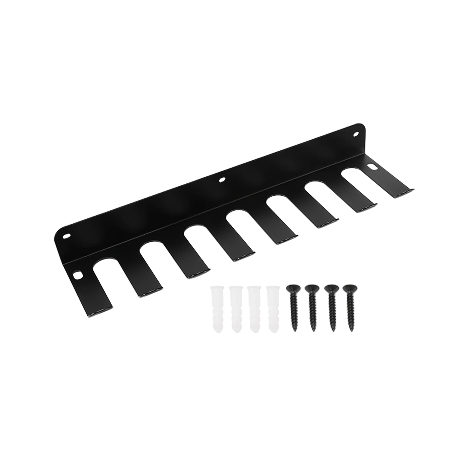 

Durable Storage Iron Art Heavy Duty Wall Mounted Store Easy Install Hanger Display Stand Black Space Saving Baseball Bat Rack
