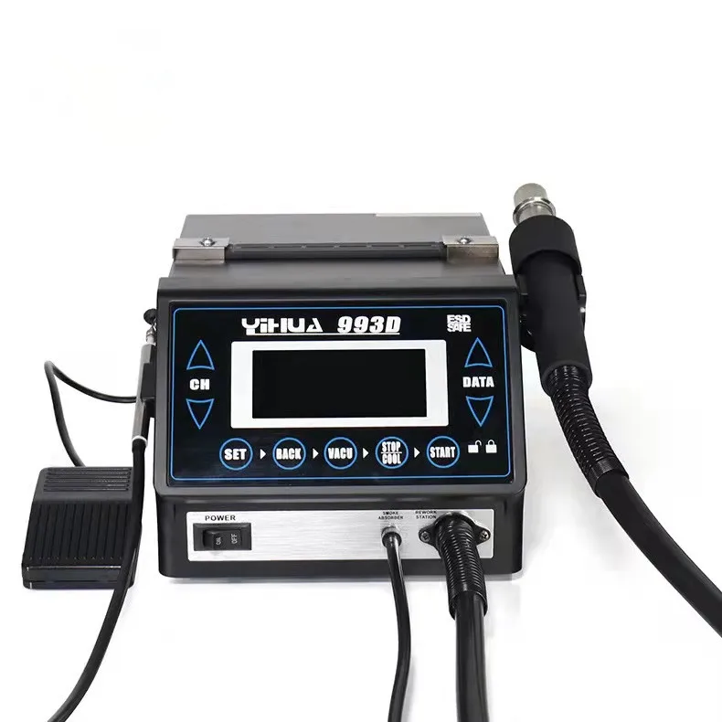 

Yihua 993D Soldering station iron LCD display welding rework station 1000W for cell-phone BGA SMD PCB IC Repair solder tools