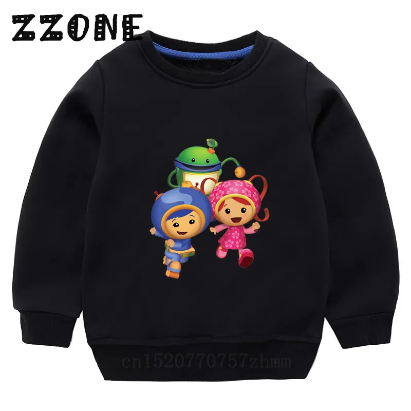 Толстовки для маленьких девочек Team Umizoomi Bot Milli Geo милые детские толстовки с