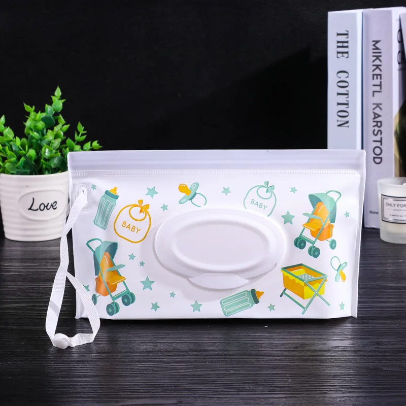WizInfant EVA 1Pcs Cartoon Pattern Wet Wipe Bag Eco-friendly Infant Supplies Portable Wipes Container Cleaning Case Reusable - купить по