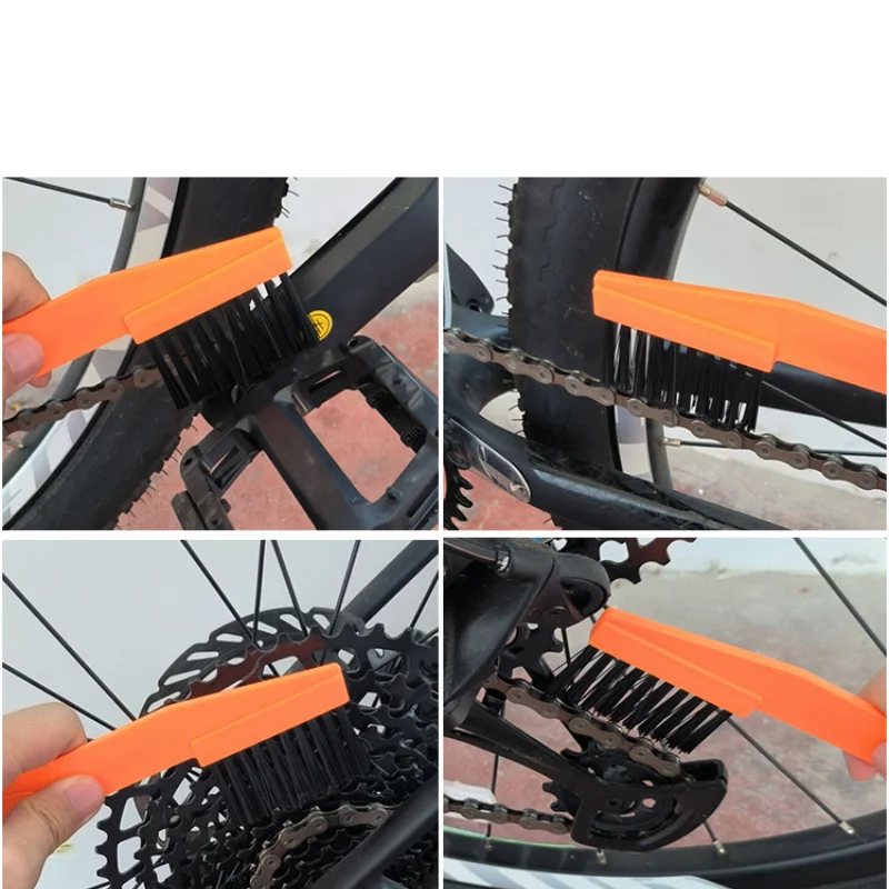

2pcs/Set Mountain Bike Bicycle Chain Brush Gear Grunge Brush MTB Bike Machine Washer Brush Scrubber Cycling Clean Kit