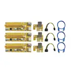 Новейший VER009 USB 3.0 PCI-E Райзер VER 009S Экспресс 1X 4x 8x 16x Райзер-адаптер Pcie SATA 15 контактов на 6 контактов питания