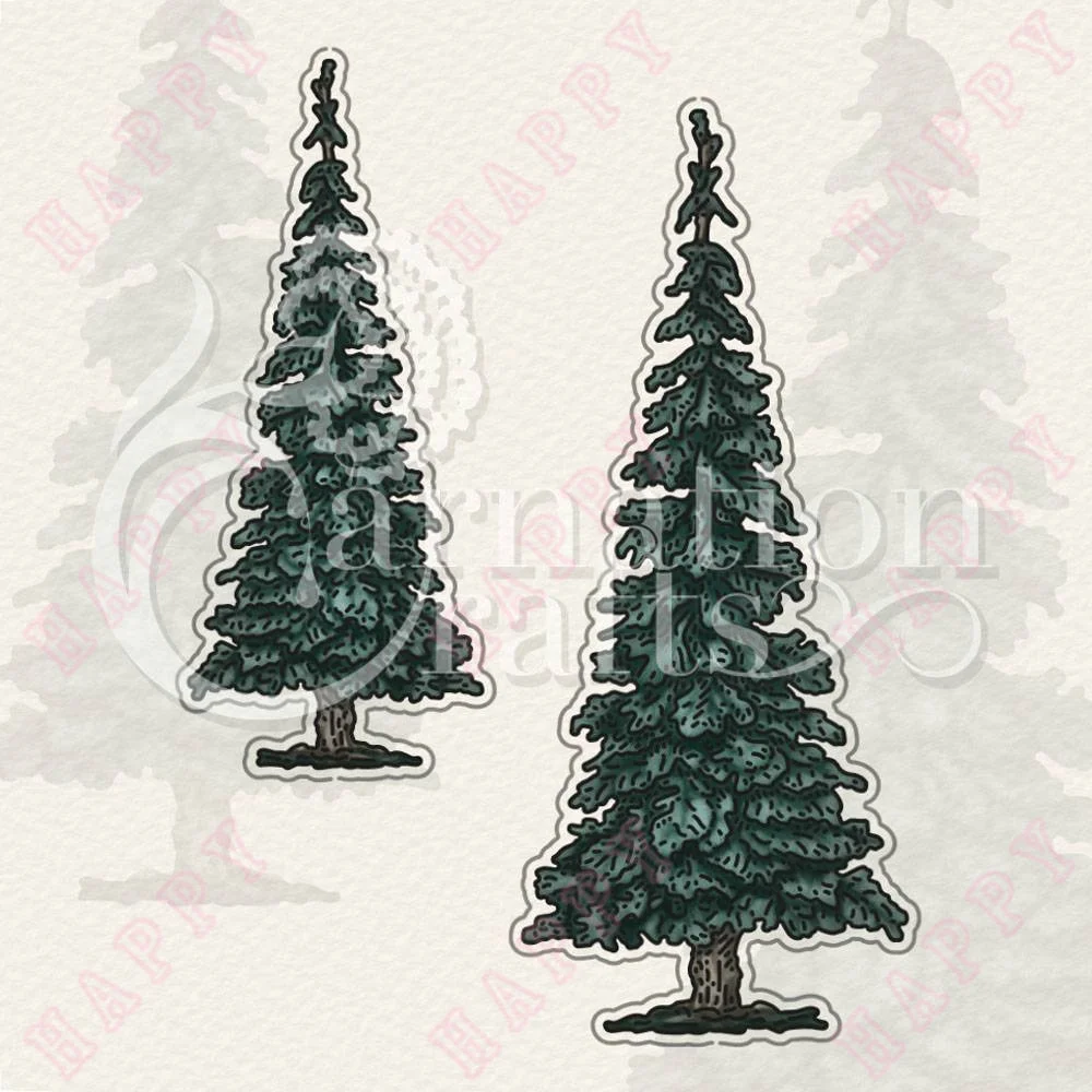 Metal Cutting Dies Christmas Hint of Pine Die Set For Paper Craft Making Greeting Card Scrapbook Decoration Embossing Template