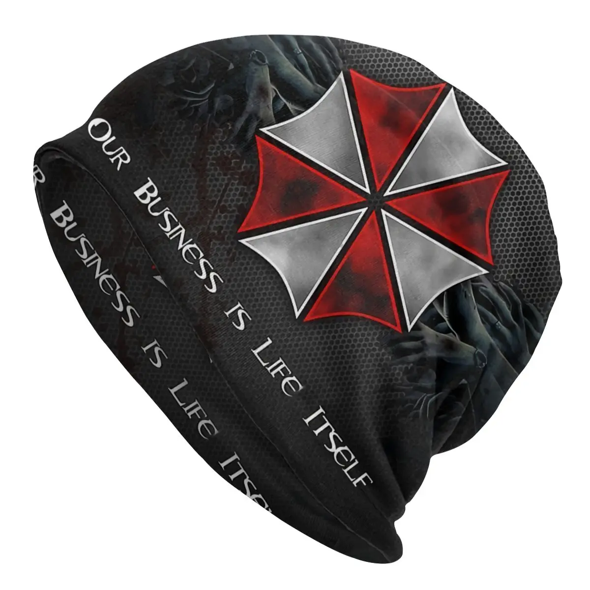 

Our Business Is Life Itself Umbrella Corporation Unisex Bonnet Winter Warm Double Layer Thin Hats For Men Women