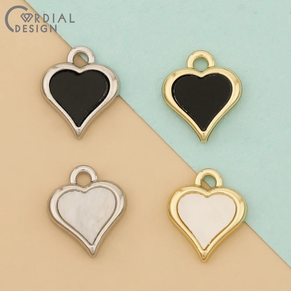 

Cordial Design 100Pcs 10*12MM Jewelry Accessories/Heart Shape/Acrylic Effect/DIY Making/Hand Made/Jewelry Findings & Components
