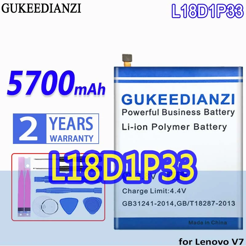 

Bateria L18D1P33 5700mAh High Capacity Battery For Lenovo V7 High Quality Battery