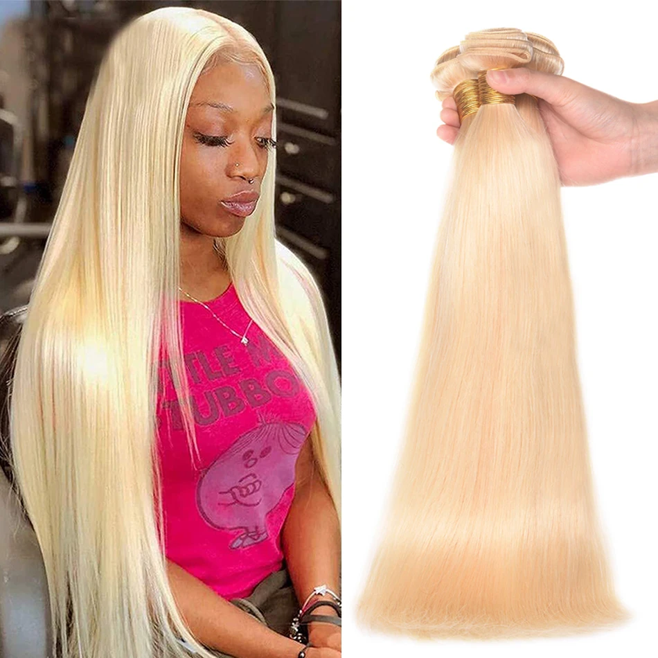 

DreamDiana Honey Blonde Peruvian Straight Hair 3 Bundles Remy Bone Silky Straight Hair #613 Blonde Ombre Human Hair Extensions