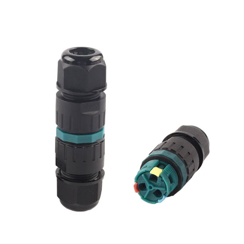 3-жильный водонепроницаемый разъем 450 в 24 а, бесшумная изоляция, огнестойкий быстроразъемный соединительный кабель, Соединительная коробка
