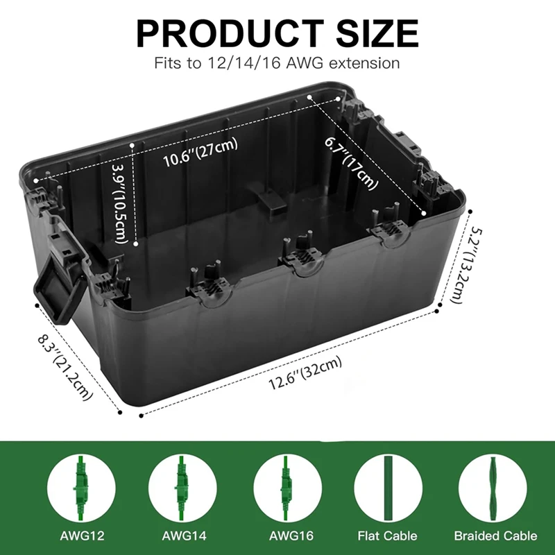 Электрическая коробка для улицы большая крышка наружного удлинителя