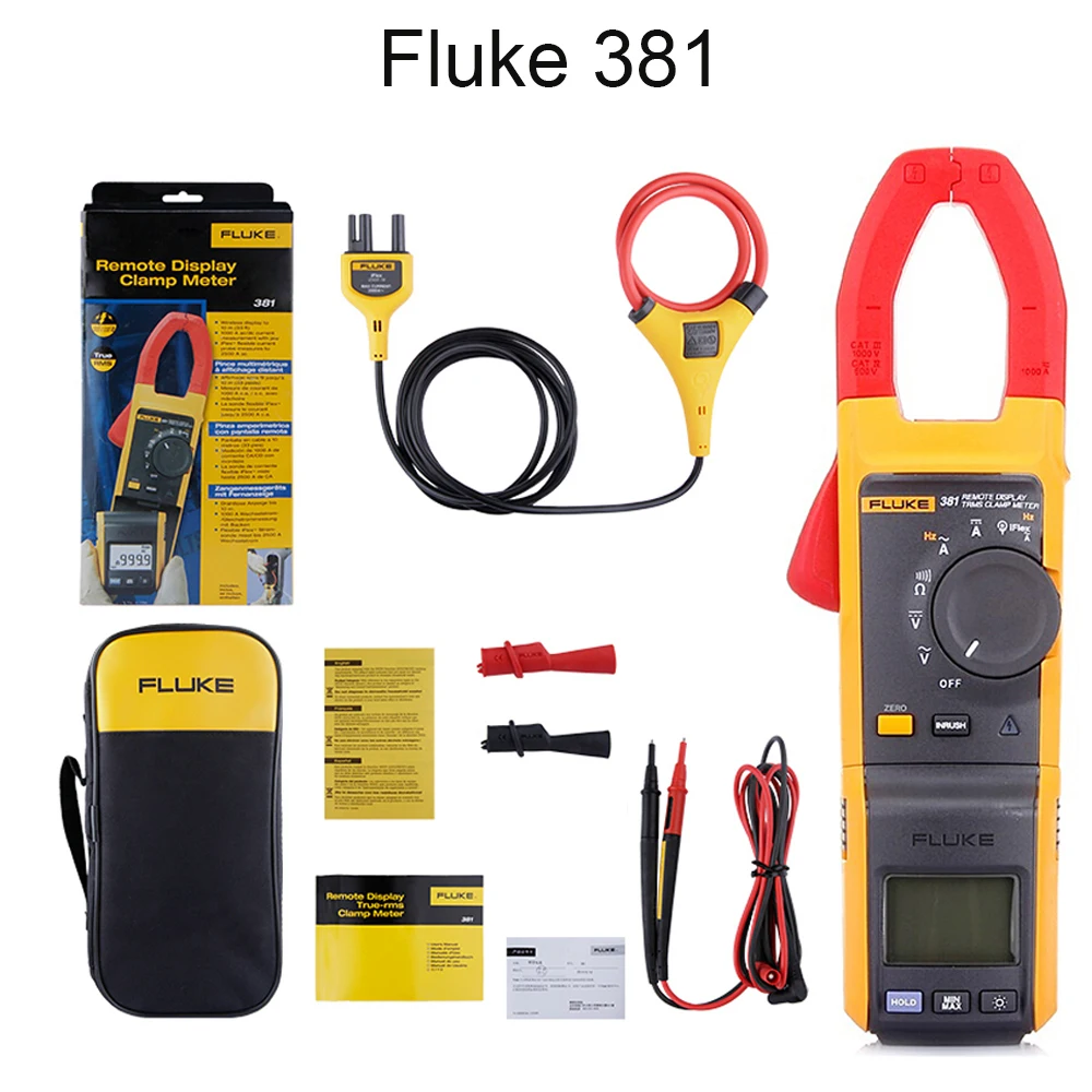 Мультиметр-зажим Fluke 381 Цифровой Высокоточный амперметр с удаленным дисплеем
