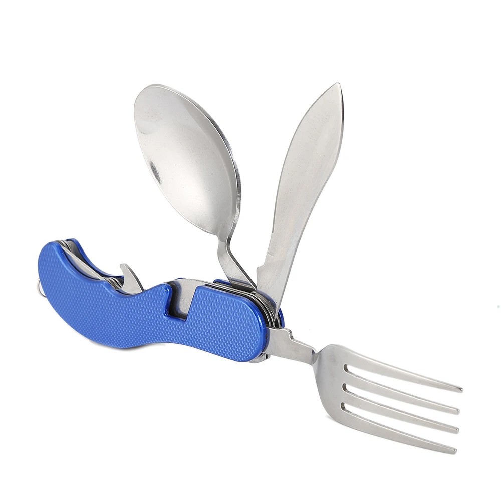 Многофункциональный набор посуды для кемпинга складная ложка пикника и барбекю