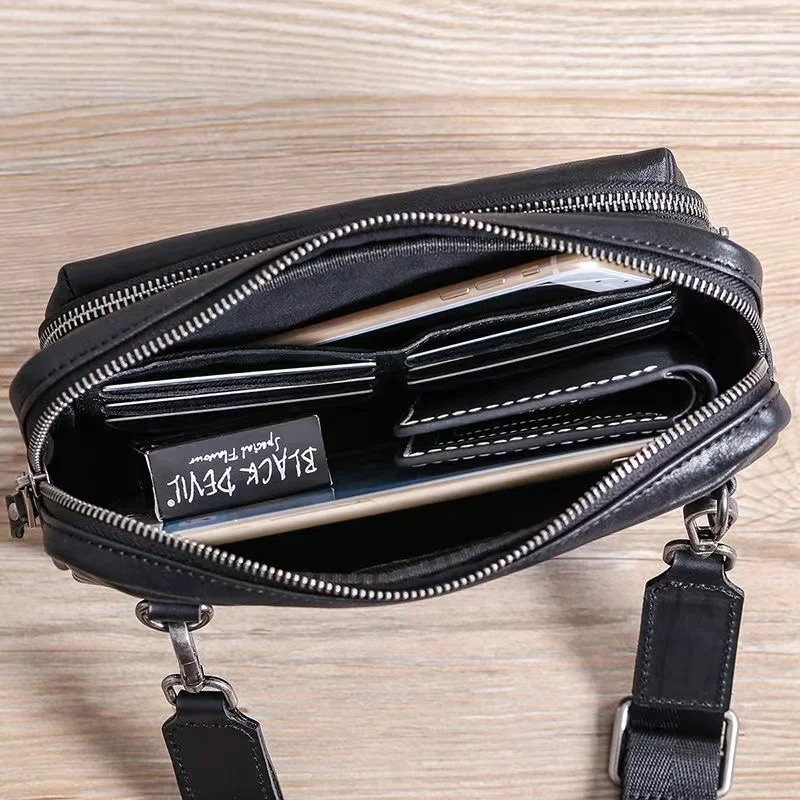 Сумка-мессенджер wmnuo Мужская через плечо брендовая сумочка кросс-боди из