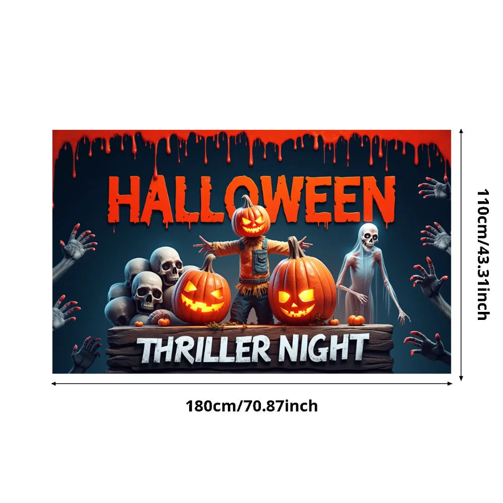 

Хэллоуин баннер полиэстер 180х110 см
