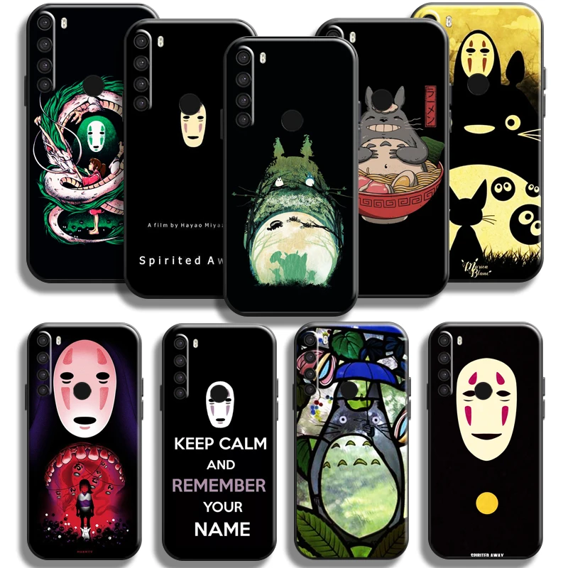 

Spirited Away Totoro No Face Man For Xiaomi Redmi Note 8 2021 Note 8T 8 Pro Redmi 8 8A Phone Case Black Back TPU Carcasa Soft